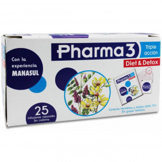 Pharma 3 Diet Detox 25 Bolsitas Infus
