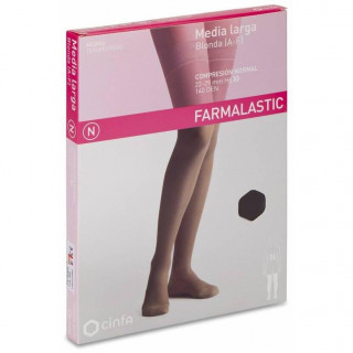 Farmalastic Media Larga Blonda (A-F) Comp. Normal T-Extra Grande Capuchino 1Ud