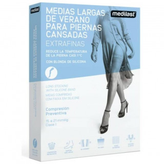 Medilast Media Larga Con Blonda Compresión Normal Unisex Beige , 1 Ud