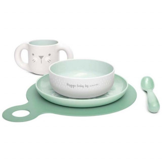 Suavinex Vajilla De Aprendizaje Verde +6 Meses, 1 Ud