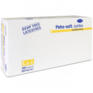 Hartmann Peha-Soft Syntex Guantes Vinilo Talla L, 100 Uds