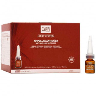 Martiderm Hair System Tratamiento Anticaída 28 Ampollas