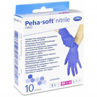 Peha-Soft Guantes Desechables De Nitrilo Talla M 10Uds