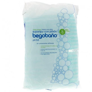 Begobaño Esponja Enjabonada Desechable 24Uds