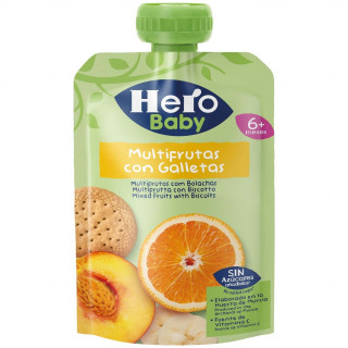 Hero Bolsita De Multifrutas Y Galletas 100Ml