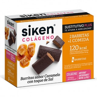 Siken Sustitutivo Colageno Barritas Caramelo 8X40G