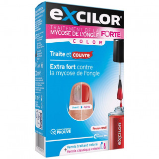 Excilor Forte Color Tratamiento De Hongos De Uñas Red 30Ml