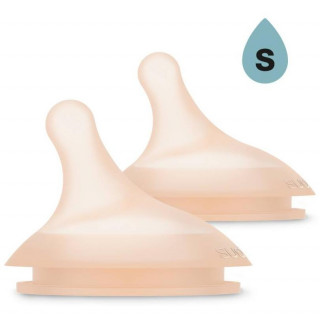 Suavinex Zero Zero Tetina Anticólicos De Silicona Flujo Lento, 2 Uds