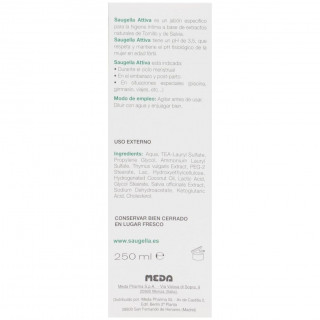 Saugella Attiva Jabón Íntimo, 250 Ml