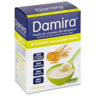 Damira Papilla 8 Cereales Con Galleta Fos, 600 G