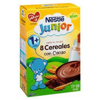 Nestlé Papilla 8 Cereales Con Cacao, 600 G