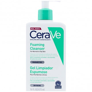 Cerave Gel Limpiador Espumoso, 473 Ml