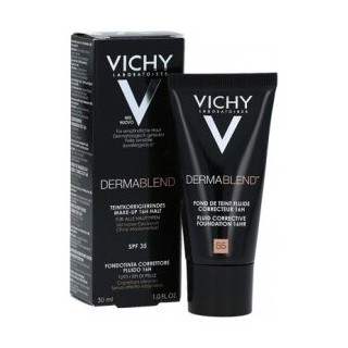 Dermablend Fondo De Maquillaje Corrector Vichy Cosmetica Correctora 55 Bronce, 30 Ml