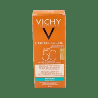 Vichy Capital Soleil Emulsión Facial Tacto Seco Con Color Spf50+ 50Ml