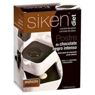 Siken Diet Postre Chocolate Negro Intenso 7 Sobres