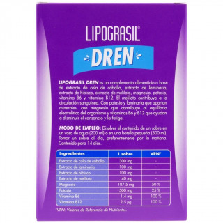 Lipograsil Drenante Sabor Cítrico, 14 Sobres