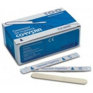 Corysan Depresores De Madera, 100 Unidades