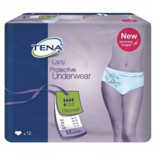 Tena Protective Underwear Discreet T-Media 12Uds