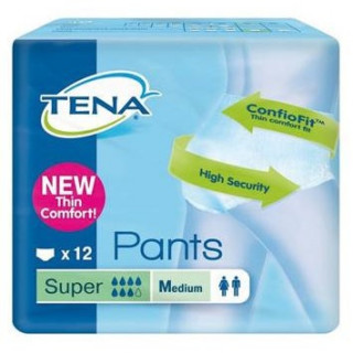Tena Pants Super Orina Ligera Talla M, 12 Uds