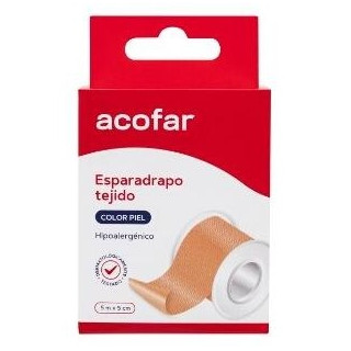 Acofar Esparadrapo Tejido Color Piel 5X5Cm 1Ud