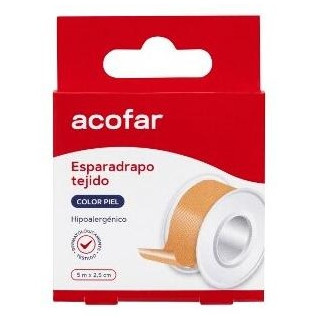 Acofar Esparadrapo Tejido Color Piel 5X2_5Cm 1Ud
