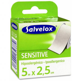 Salvelox Esparadrapo Hipoalergénico Sensitive 5 M, 1 Ud