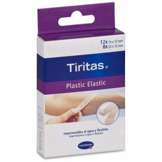 Tiritas Plastic Apósito Adhesivo Elastic Surtido, 20 Uds