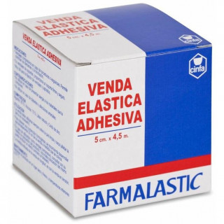 Farmalastic Venda Elástica Adhesiva 4, 5 M X 5 Cm
