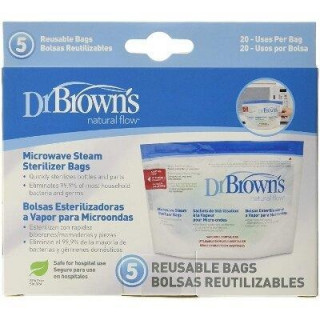 Dr. Brown'S 1 Bolsa Esterilizacion A Vapor Microondas 5Uds