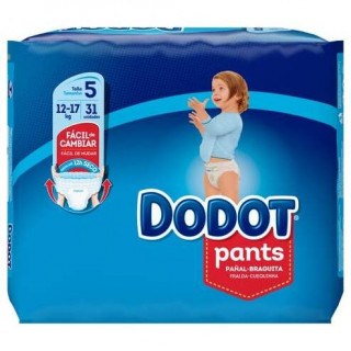 Dodot Pañal Pants T/5 12-17 Kg. 30 Und