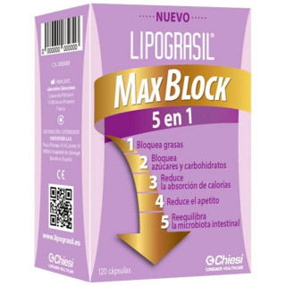 Lipograsil Max Block 5 En 1, 120 Cápsulas
