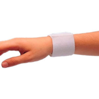 Muñequera De Velcro Color Blanco Corysan