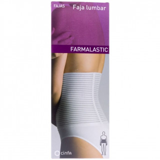 Farmalastic Faja Lumbar Velcro, Talla 1, 1 Ud