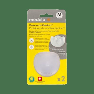 Medela Pezonera Contact Talla M Con Estuche, 1 Par