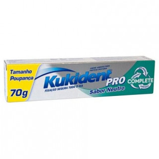 Kukident Pro Complete Crema Adhesiva Prótesis Neutro 70G