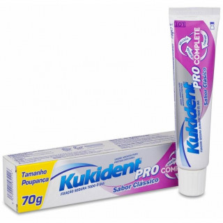 Kukident Pro Complete Crema Adhesiva Prótesis Clásico 70G
