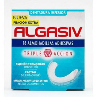 Algasiv Almohadillas Adhesivas Protesis Inferior 18Uds