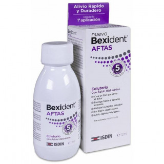 Isdin Bexident Aftas Colutorio Con Ácido Hialurónico 120Ml