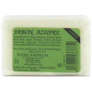 Jabón Estel Farma Azufre Fuerte 10% 100G